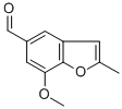 7-甲氧基-2-甲基苯并呋喃-5-甲醛 结构式