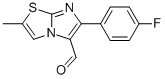 6-(4-FLUOROPHENYL)-2-METHYLIMIDAZO[2,1-B]THIAZOLE-5-CARBOXALDEHYDE Structure