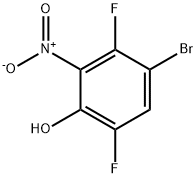 4-Bromo-3,6-difluoro-2-nitrophenol Structure