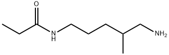 Propanamide,  N-(5-amino-4-methylpentyl)- 化学構造式