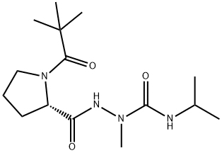 tert-butylcarboxy-prolyl-N-isopropylazaalaninamide Structure