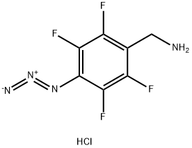 4-AZIDO-2,3,5,6-TETRAFLUOROBENZYL AMINE HYDROCHLORIDE 结构式