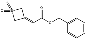 Benzyl 2-(1,1-dioxidothietan-3-ylidene)acetate 结构式