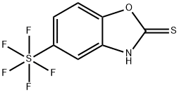 5-(Pentafluorosulfanyl)benzo[d]oxazole-2(3H)-thione Structure