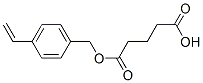 Pentanedioic acid, mono[(4-ethenylphenyl)methyl] ester (9CI) Structure