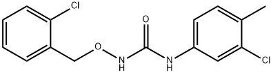 1-(2-氯苄氧基)-3-(3-氯-4-甲基苯基)脲 结构式
