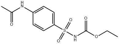 ethyl [[4-(acetylamino)phenyl]sulphonyl]carbamate Structure