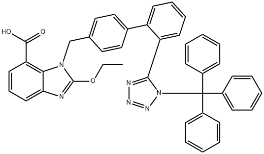 Trityl candesartan Struktur