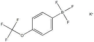 4-三氟甲氧基苯基三氟硼酸钾 结构式