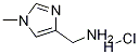 (1-甲基-1H-咪唑-4-基)甲胺 盐酸盐,1394838-42-6,结构式