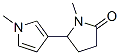 1-Methyl-5-(1-methyl-1H-pyrrol-3-yl)pyrrolidin-2-one,13950-23-7,结构式