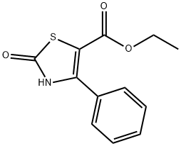 2,3-DIHYDRO-2-OXO-4-PHENYL-5-THIAZOLECARBOXYLIC ACID ETHYL ESTER Structure