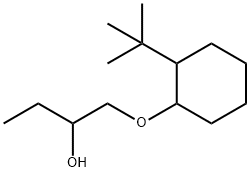 1-［（2-tert-ブチルシクロヘキサン-1-イル）オキシ］ブタン-2-オール 化学構造式