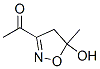 Ethanone, 1-(4,5-dihydro-5-hydroxy-5-methyl-3-isoxazolyl)- (9CI) 结构式