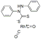 dicarbonyldiphenylaminedithiocarbamate rhodium(I) 结构式