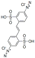 4,4'-(vinylene)bis[3-sulphobenzenediazonium] dichloride Struktur