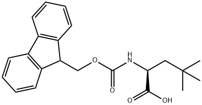 FMOC-B-叔丁基-L-丙氨酸, 139551-74-9, 结构式