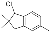 1-CHLORO-2,3-DIHYDRO-2,2,5-TRIMETHYL-1H-INDENE Structure