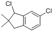 1,6-DICHLORO-2,3-DIHYDRO-2,2-DIMETHYL-1H-INDENE,139557-31-6,结构式