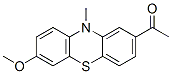 1-(7-メトキシ-10-メチル-10H-フェノチアジン-2-イル)エタノン 化学構造式