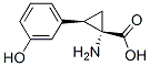 Cyclopropanecarboxylic acid, 1-amino-2-(3-hydroxyphenyl)-, (1S-cis)- (9CI),139561-08-3,结构式