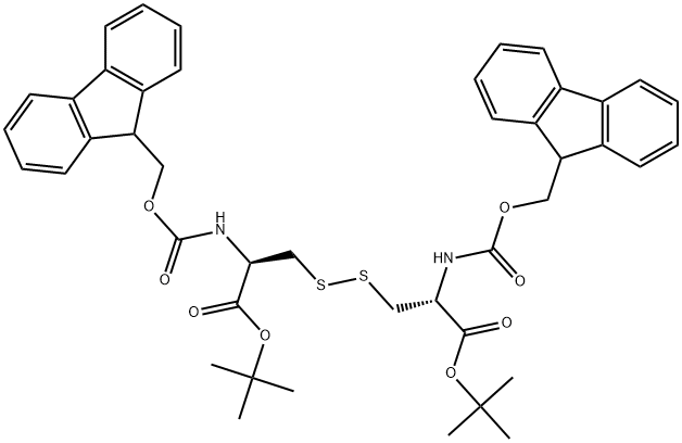 (FMOC-CYS-OTBU)2, (DISULFIDE BOND) Struktur