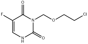 1-((2-chloroethoxy)methyl)-5-fluorouracil,139593-08-1,结构式