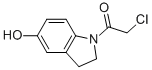 1H-Indol-5-ol, 1-(chloroacetyl)-2,3-dihydro- (9CI) Structure