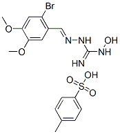 N1-Hydroxy-N3[(6-bromo-3,4-dimethoxybenzylidene)amino]guanidine tosyla te,139613-40-4,结构式