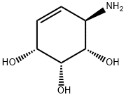 4-Cyclohexene-1,2,3-triol,6-amino-,[1S-(1alpha,2alpha,3alpha,6beta)]-(9CI) Structure