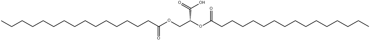 2,3-dipalmitoylglyceric acid Struktur