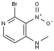2-溴-4-(甲基氨基)-3-硝基吡啶 结构式