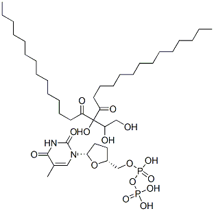 3'-deoxythymidine diphosphate dimyristoylglycerol Structure