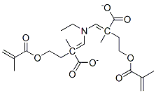 (ethylimino)di-2,1-ethanediyl bismethacrylate Structure
