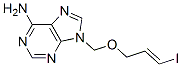 6-amino-9-(((-3-iodo-2-propenyl)oxy)methyl)purine Struktur