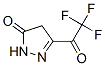 3H-Pyrazol-3-one, 2,4-dihydro-5-(trifluoroacetyl)- (9CI) 结构式
