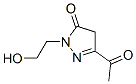 3H-Pyrazol-3-one, 5-acetyl-2,4-dihydro-2-(2-hydroxyethyl)- (9CI) Structure
