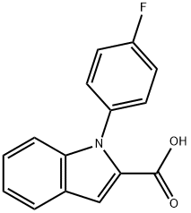 4-fluorophenyl-1H-indole-2-carboxylic acid Struktur