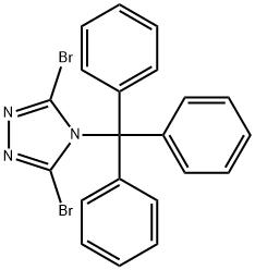 3,5-二溴-4-三苯甲游基-4H-1,2,4-噻唑, 1398511-24-4, 结构式