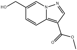 Methyl 6-(hydroxyMethyl)pyrazolo[1,5-a]pyridine-3-carboxylate 化学構造式