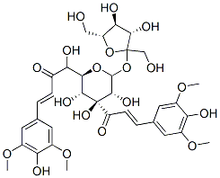 3,6′‐ジシナポイルスクロース 化学構造式