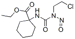 1-[3-(2-Chloroethyl)-3-nitrosoureido]cyclohexanecarboxylic acid ethyl ester Structure