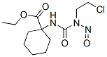 1-[3-(2-Chloroethyl)-3-nitrosoureido]cyclohexanecarboxylic acid ethyl ester 结构式