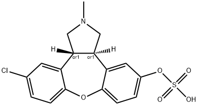 11-ヒドロキシ硫酸アセナピン 化学構造式