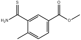 METHYL 3-CARBAMOTHIOYL-4-METHYLBENZOATE, 1399181-36-2, 结构式