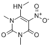 1,3-Dimethyl-6-(methylamino)-5-nitrouracil 结构式