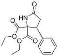 4-phenyl-5,5-dicarbethoxy-2-pyrrolidinone 化学構造式