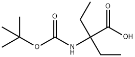 2-(tert-butoxycarbonylaMino)-2-ethylbutanoic acid Struktur