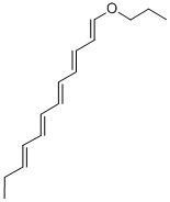 (all E)-1-Propoxy-1,3,5,7,9-dodecapentaene Structure