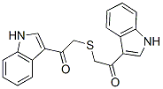 1-(1H-INDOL-3-YL)-2-[2-(1H-INDOL-3-YL)-2-OXO-ETHYLSULFANYL]-ETHANONE Struktur